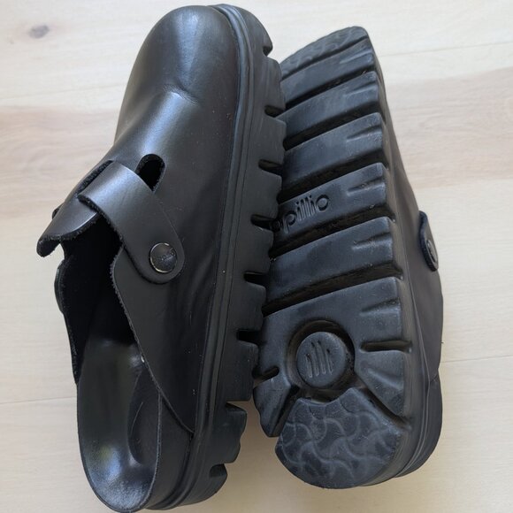 Birkenstock Papillio Boston Chunky Clog Leather Upper - Picture 5 of 7